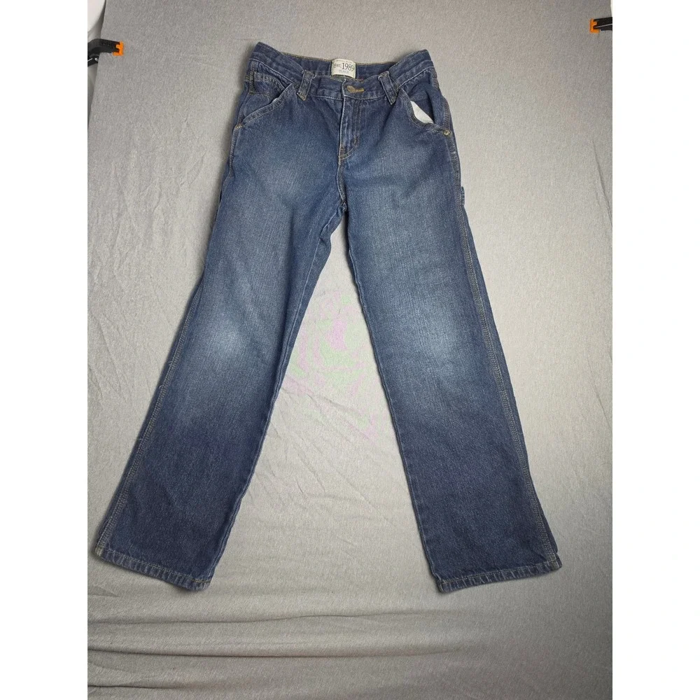 The Childrens Place Est 1989 Kids Utility Carpenter Jeans Blue Denim Size 10